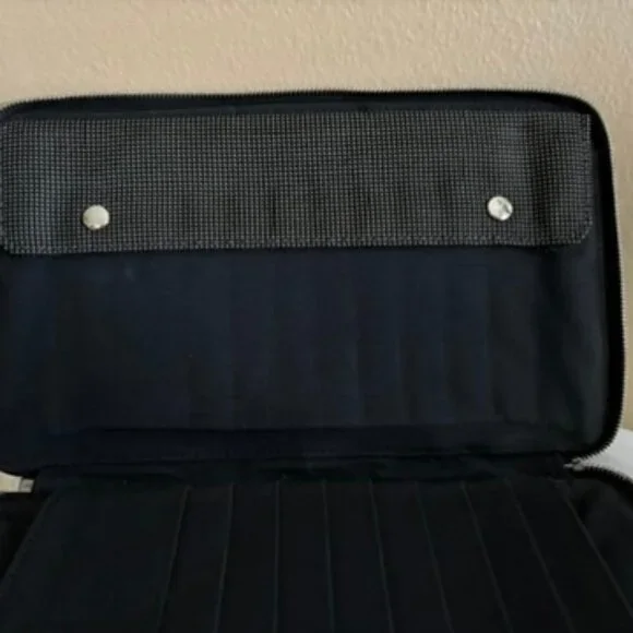 Hermes Clutch Bag Ale Line  Zip Around Gray Canvas - Picture 12 of 16